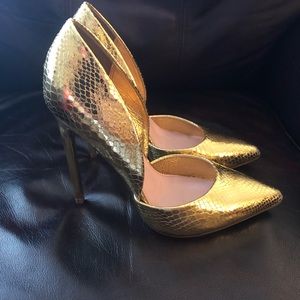 Erika Jayne Gold Heels